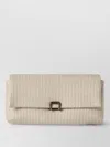 Brunello Cucinelli Sartorial Clutch Bag In Techno Raffia