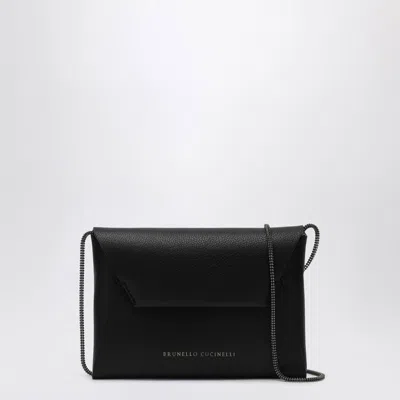 BRUNELLO CUCINELLI BRUNELLO CUCINELLI CLUTCH IN GARNET LEATHER WOMEN