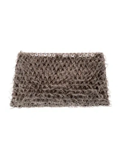 Pre-owned Brunello Cucinelli Clutch W/ Tags In Neutral