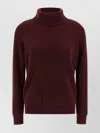 Brunello Cucinelli English Coast Turtleneck Sweater Sweaters And Cardigans Bordeaux In Burgundy