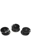 Brunello Cucinelli Coaster Set (set Of Six) In Black