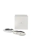Brunello Cucinelli Coaster Set In Silver