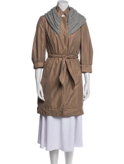 Pre-owned Brunello Cucinelli Coat In Brown