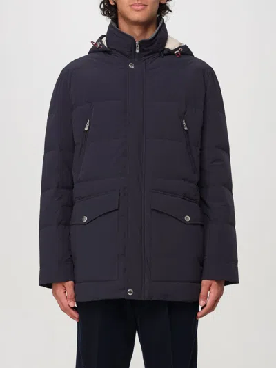 Brunello Cucinelli Coat  Men Color Blue In Blue