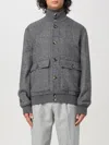 Brunello Cucinelli Coat  Men Color Grey In Grey