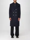 Brunello Cucinelli Martingale Double-breast Coat Men In Blue