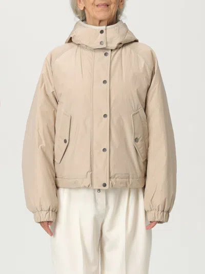 BRUNELLO CUCINELLI COAT BRUNELLO CUCINELLI WOMAN COLOR BEIGE,H15575022