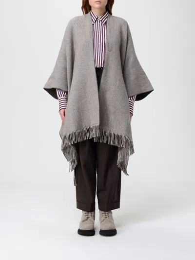BRUNELLO CUCINELLI COAT BRUNELLO CUCINELLI WOMAN COLOR BROWN,H46243032