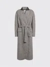Brunello Cucinelli Coat  Woman Color Brown In Gray