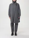 Brunello Cucinelli Shiny Zipper Pull Coat Coats And Trench Coats Gray In Gray