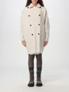 Brunello Cucinelli Pearl Grey Cashmere Coat In Perle