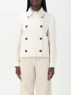 Brunello Cucinelli Handcrafted Peacoat In White