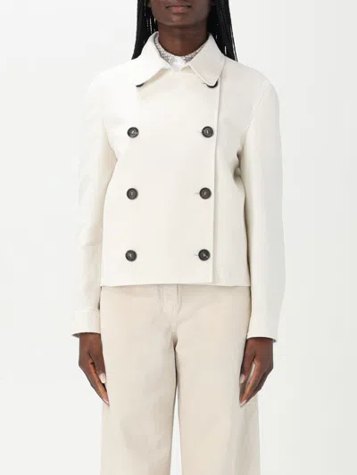 BRUNELLO CUCINELLI COAT BRUNELLO CUCINELLI WOMAN COLOR WHITE,G51215001