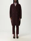 Brunello Cucinelli Cappotto  Donna Colore Vino In Burgundy