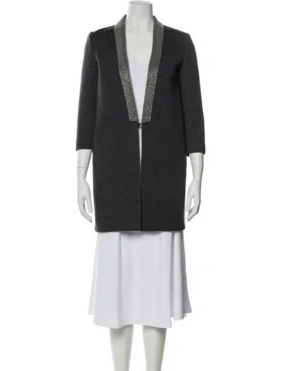 Pre-owned Brunello Cucinelli Coat In Gray
