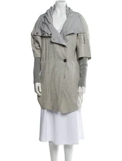 Pre-owned Brunello Cucinelli Coat In Gray