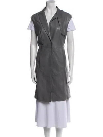 Pre-owned Brunello Cucinelli Coat In Gray