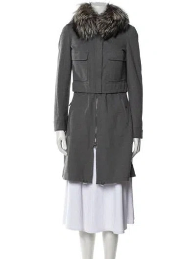 Pre-owned Brunello Cucinelli Coat In Gray