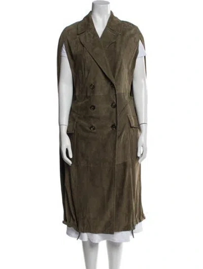 Pre-owned Brunello Cucinelli Coat In Green