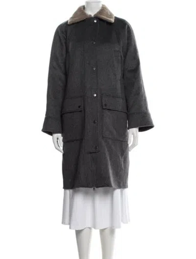 Pre-owned Brunello Cucinelli Coat In Grey