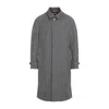 Brunello Cucinelli Single-breasted Herringbone Trench Coat In Grey