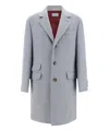 Brunello Cucinelli Wool Coat In Grey