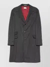 Brunello Cucinelli Button-fastening Flap-pocket Coat In Gray