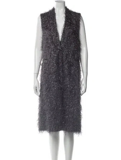 Pre-owned Brunello Cucinelli Coat W/ Tags In Silver
