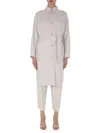 Brunello Cucinelli Coat With Belt In White