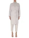 Brunello Cucinelli Coat With Belt In White