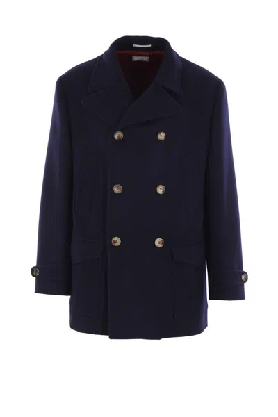 Brunello Cucinelli Coats In Black
