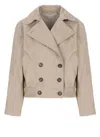 Brunello Cucinelli Coats In Neutral