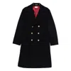 Brunello Cucinelli Martingale Double-breast Coat Men In Black