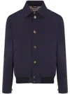Brunello Cucinelli Tailored Blue Jacket With Classic Button-up Design And Side Pockets