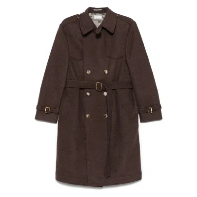 Brunello Cucinelli Coats In Brown