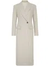Brunello Cucinelli Wool Coat Peak Lapels