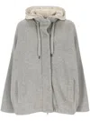 Brunello Cucinelli Long-sleeved Cotton Clothes In Grey