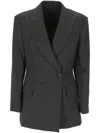 Brunello Cucinelli Button Detailed Long In Grey