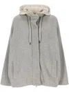 Brunello Cucinelli Long-sleeved Cotton Clothes In Grey