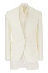 Brunello Cucinelli Elegant And Versatile Linen-blend Jacket In White