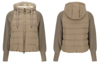 BRUNELLO CUCINELLI BRUNELLO CUCINELLI COATS BEIGE