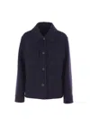 Brunello Cucinelli Women Wool Jacket In Blue