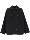 Brunello Cucinelli Double-breasted Wool And Cashmere Cab In Blue