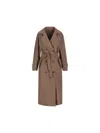 Brunello Cucinelli Brown Water-resistant Taffeta Shiny Details Trench Coat In Brown