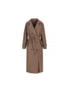Brunello Cucinelli Brown Water-resistant Taffeta Shiny Details Trench Coat In Brown