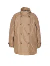 Brunello Cucinelli Short Button Detailing Down Jacket In Brown