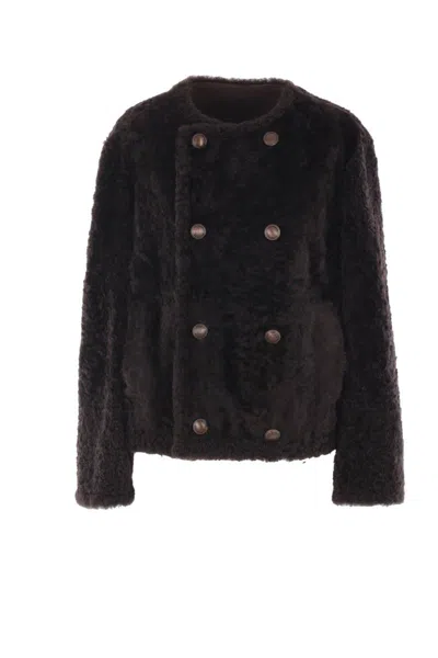 Brunello Cucinelli Coats In Brown