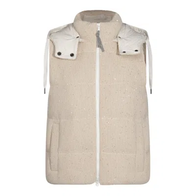 Brunello Cucinelli Coats Burro In Neutral
