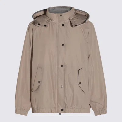 BRUNELLO CUCINELLI COATS DOVE GREY