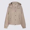 Brunello Cucinelli Puffer Jackets With Adjustable Hem And Hood In Gray